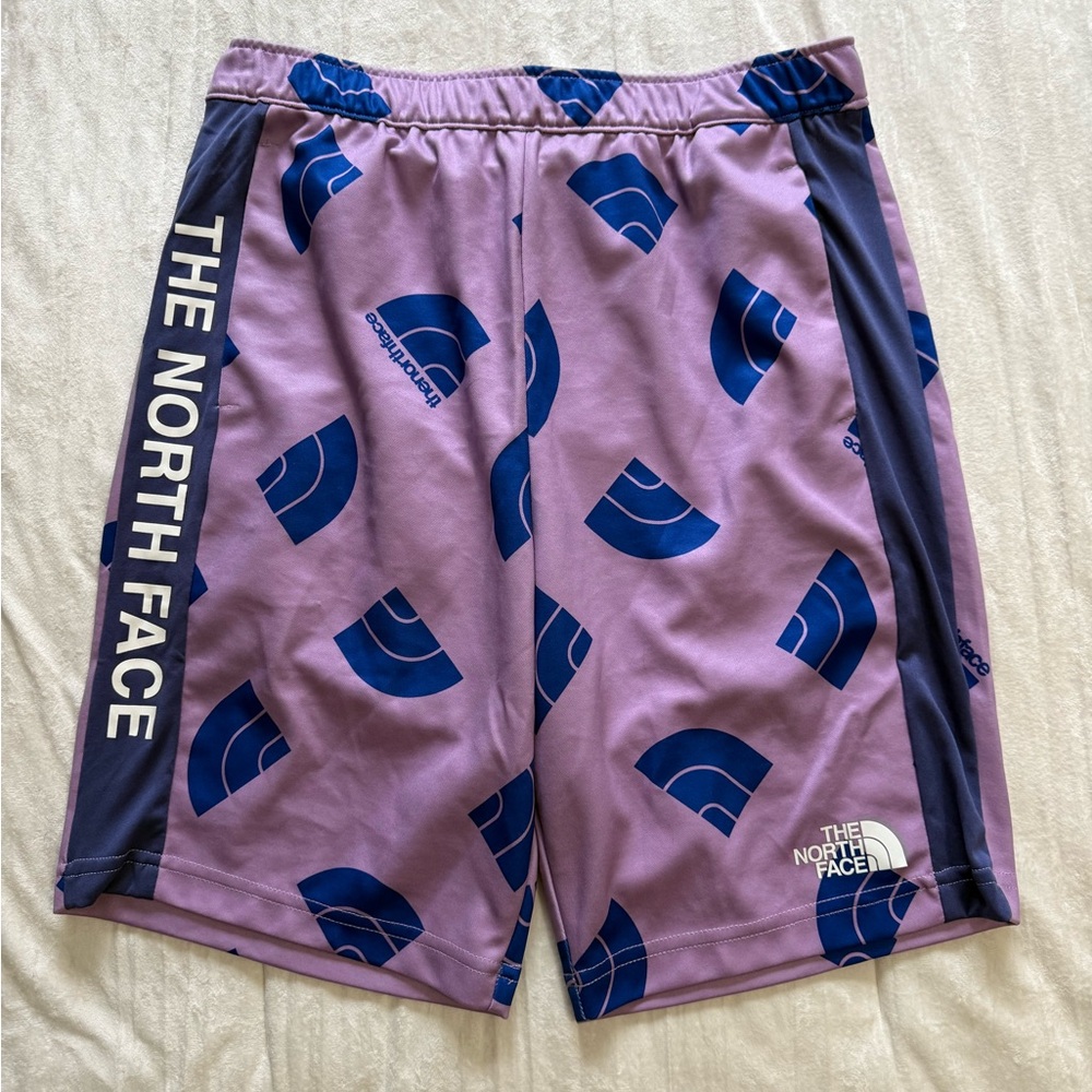 The North Face Lavender and Navy Graphic Shorts